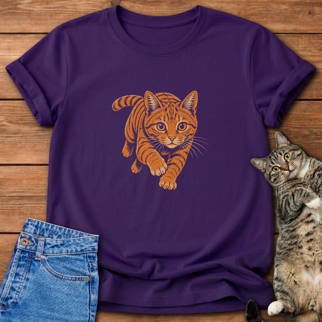 Orange Cat Charge T-Shirt