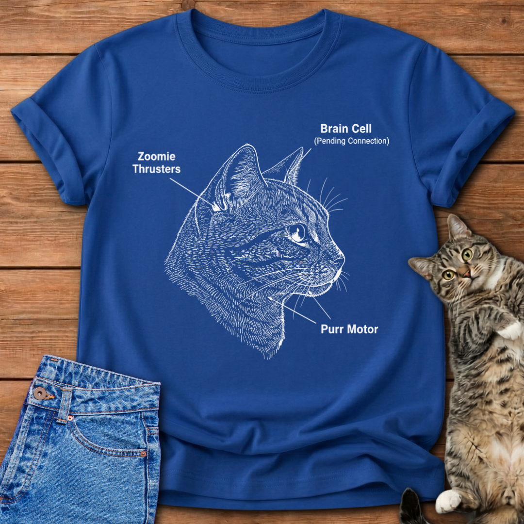 Cat Blueprint T-Shirt