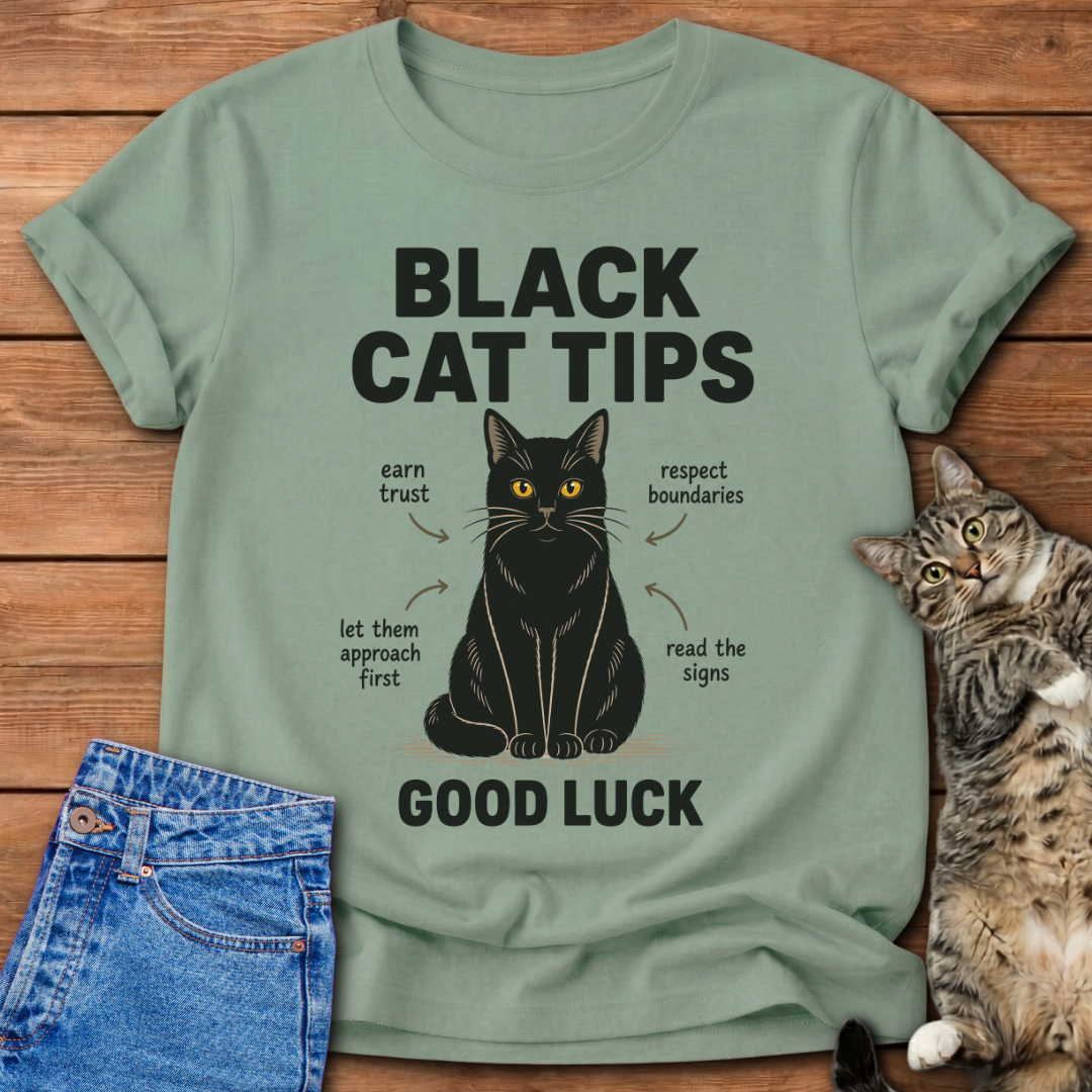 Black Cat Tips T-Shirt