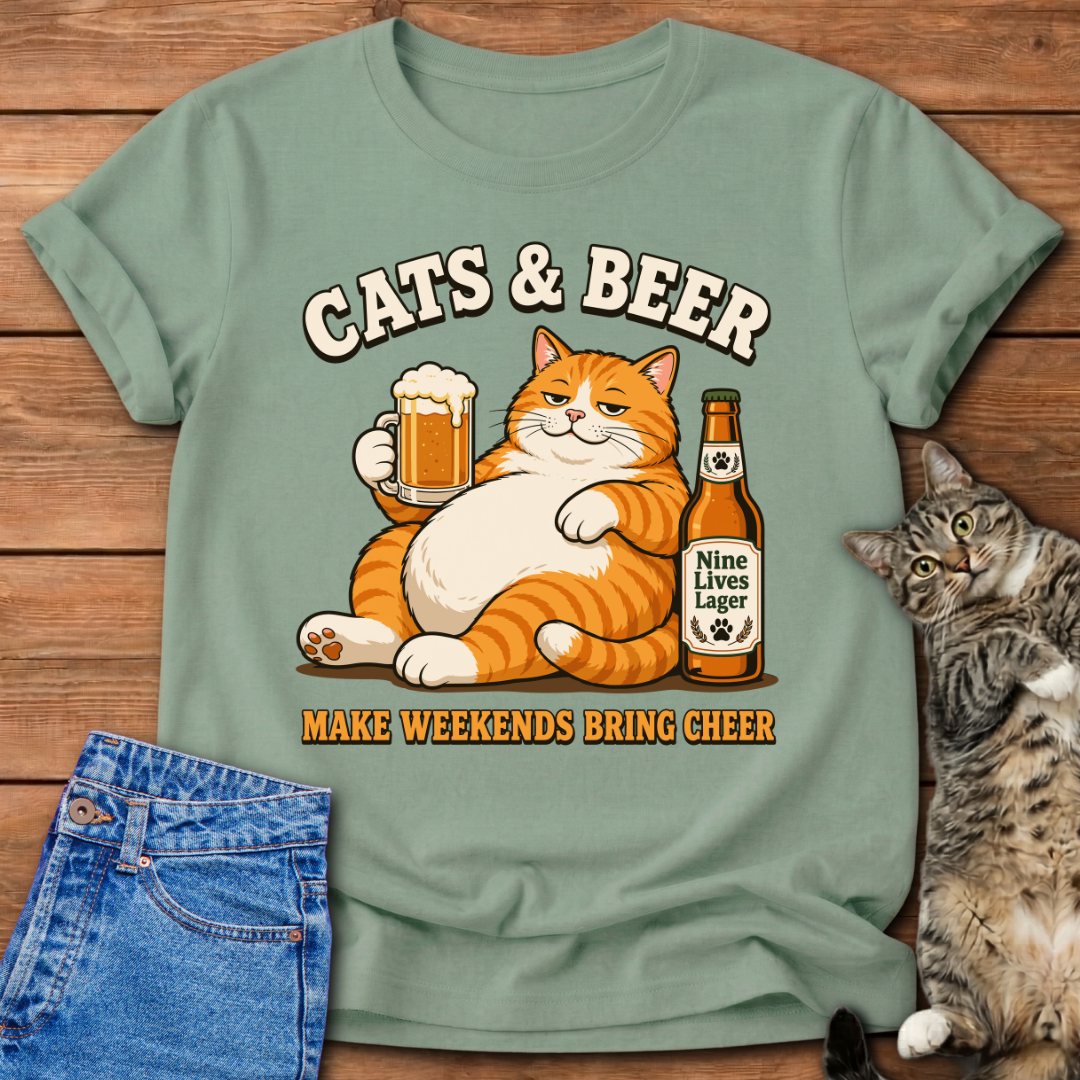 Cats & Beer T-Shirt