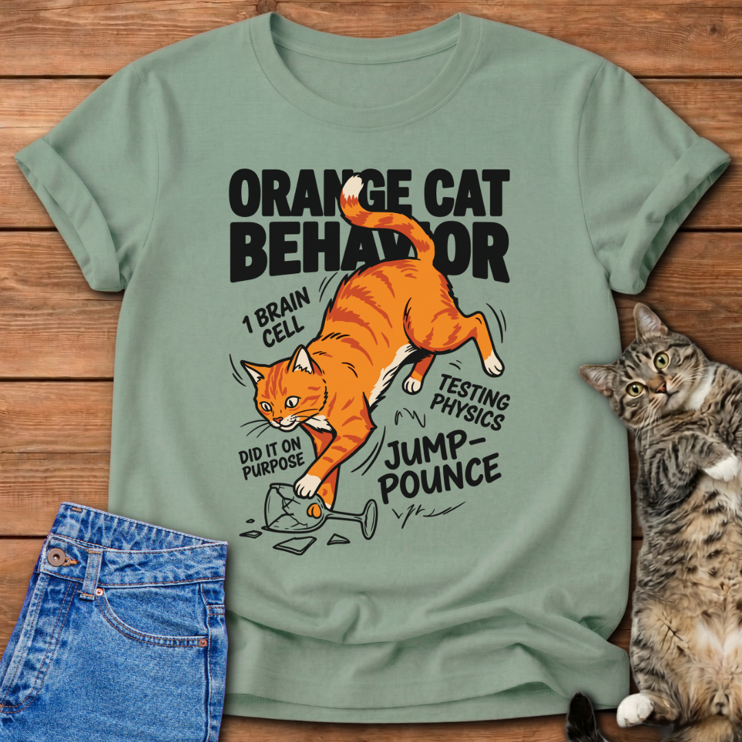 Orange Cat Behavior T-Shirt