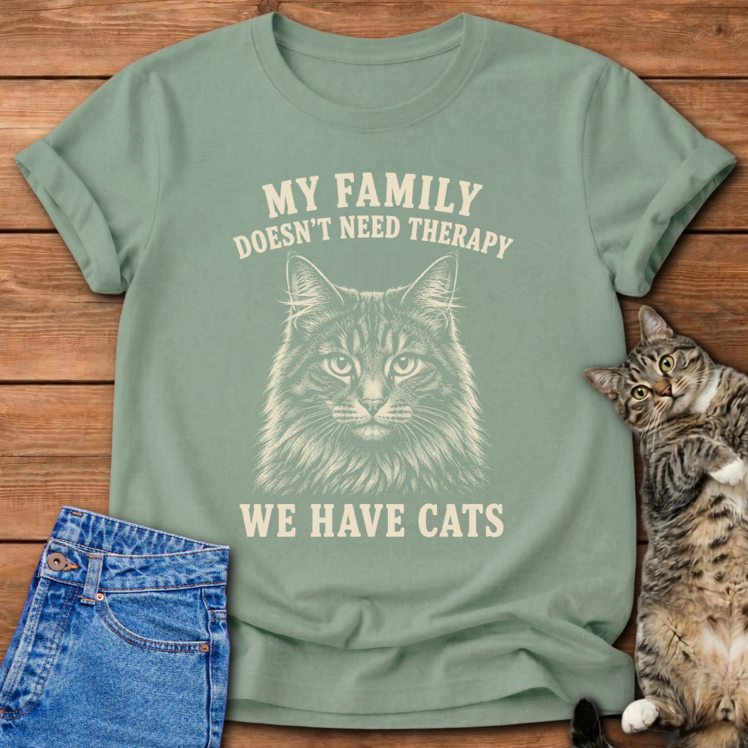 Cats Over Therapy T-Shirt