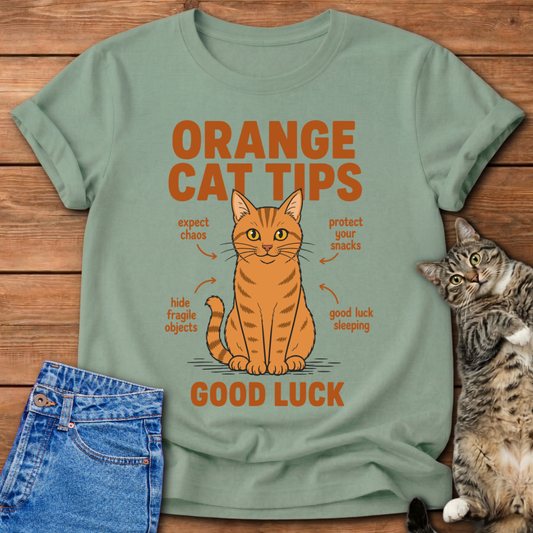 Orange Cat Tips T-Shirt