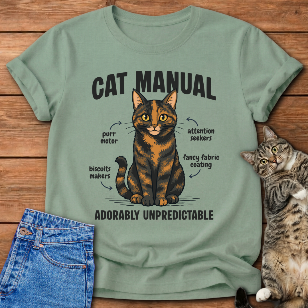 Tortie Cat Manual T-Shirt