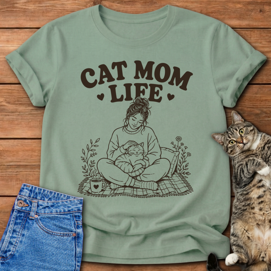 Cat Mom Life T-Shirt
