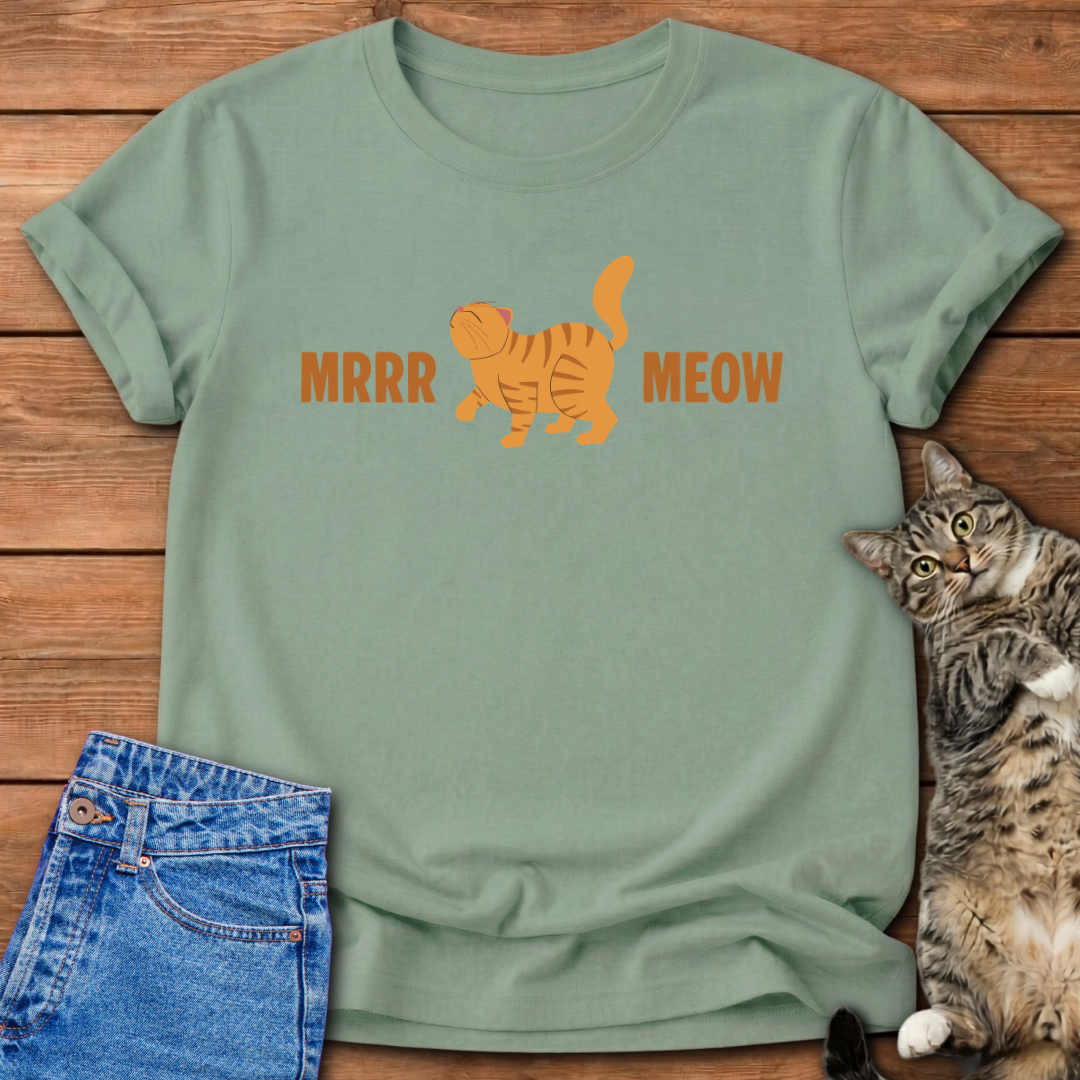 Meow Orange Cat T-Shirt