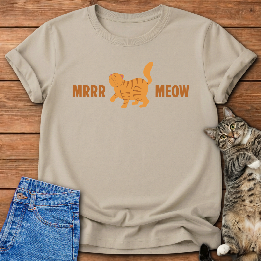 Meow Orange Cat T-Shirt