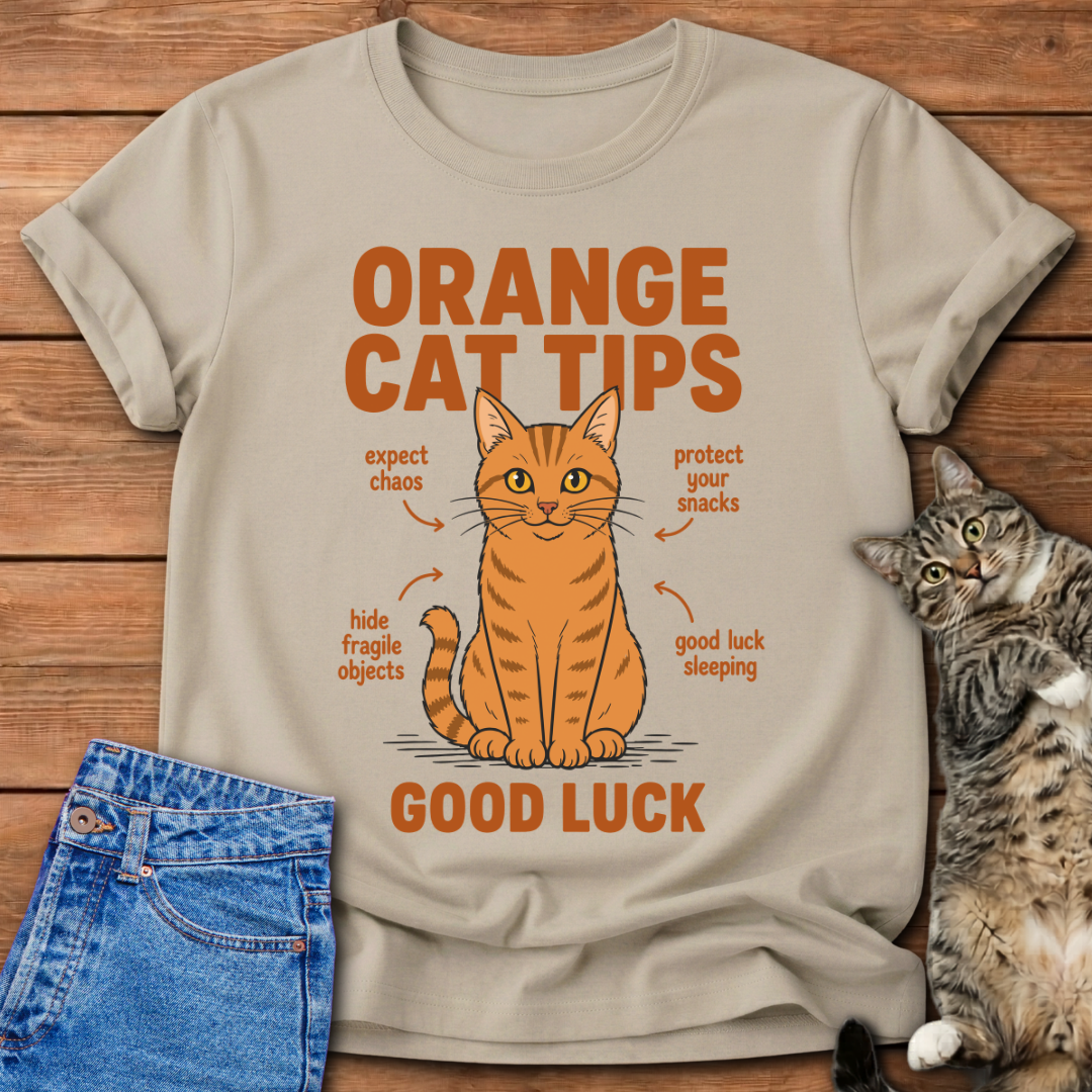 Orange Cat Tips T-Shirt