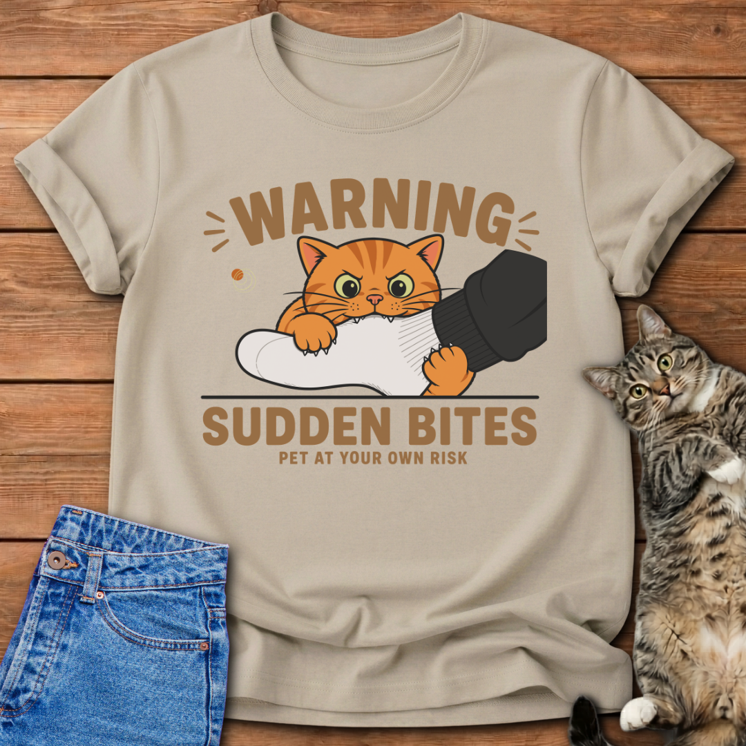 Warning Sudden Bites T-Shirt