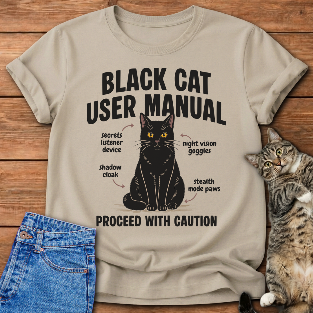 Black Cat Manual T-Shirt
