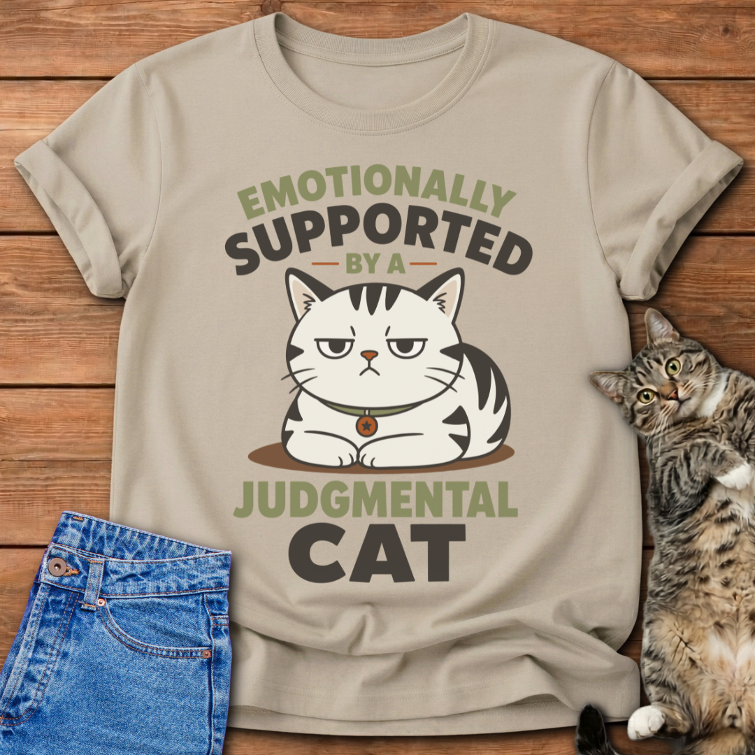 Supported By A Cat T-Shirt