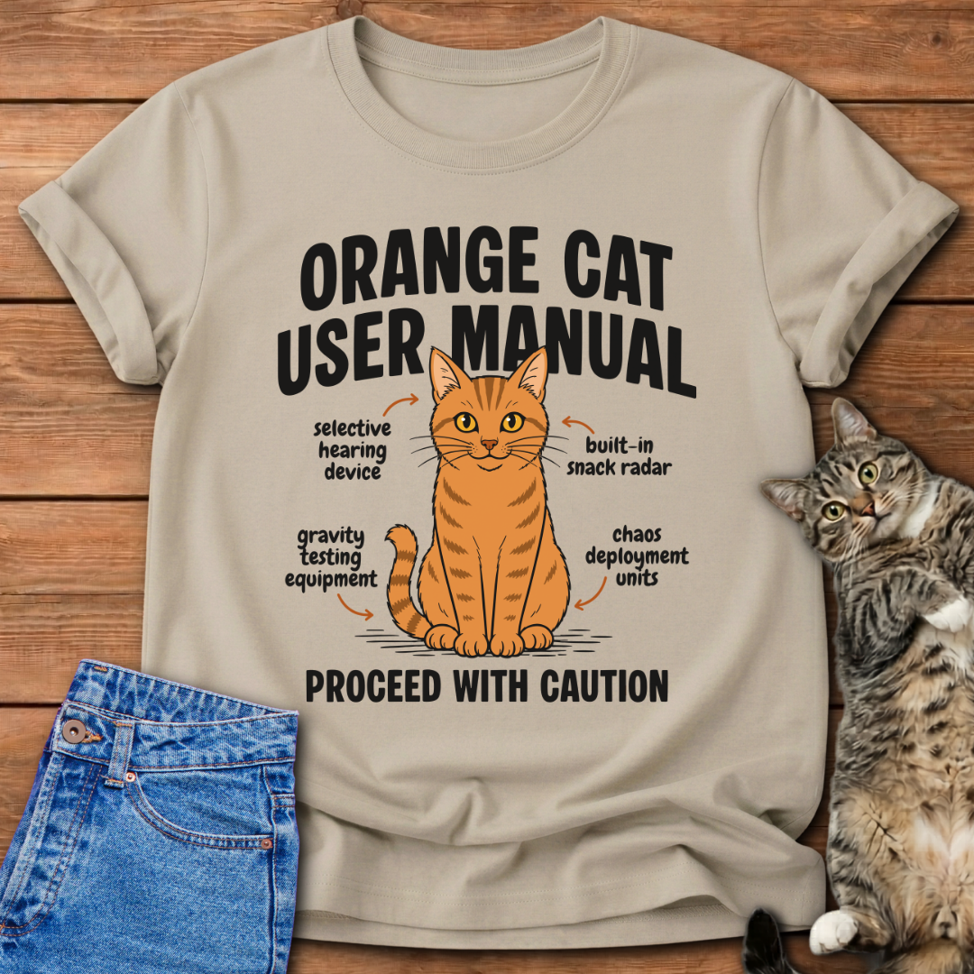 Orange Cat Manual T-Shirt