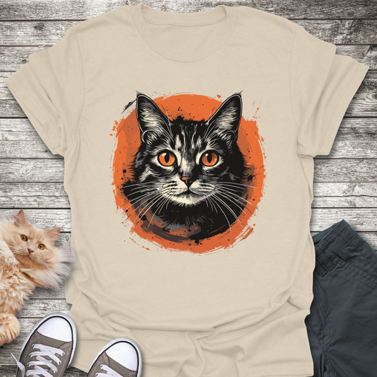 Cute Orange-Eyed Cat T-Shirt