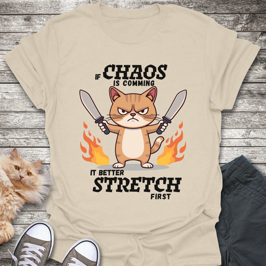 Cat Dealing with Chaos T-Shirt