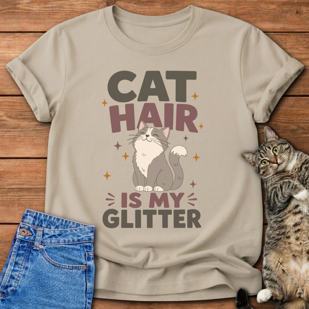 Cat Hair Is My Glitter T-Shirt