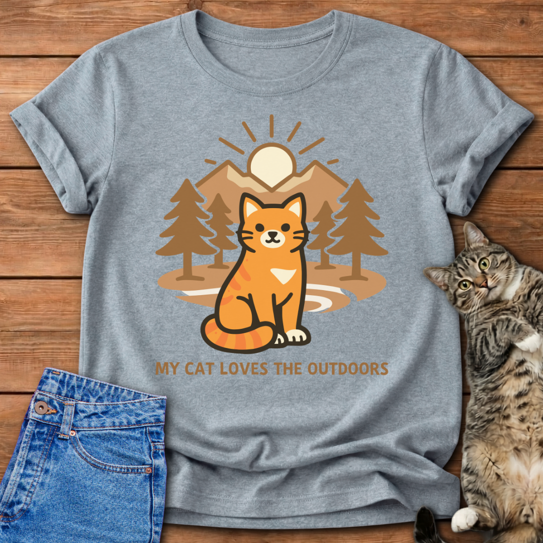 My Cat Loves The Outdoors T-Shirt