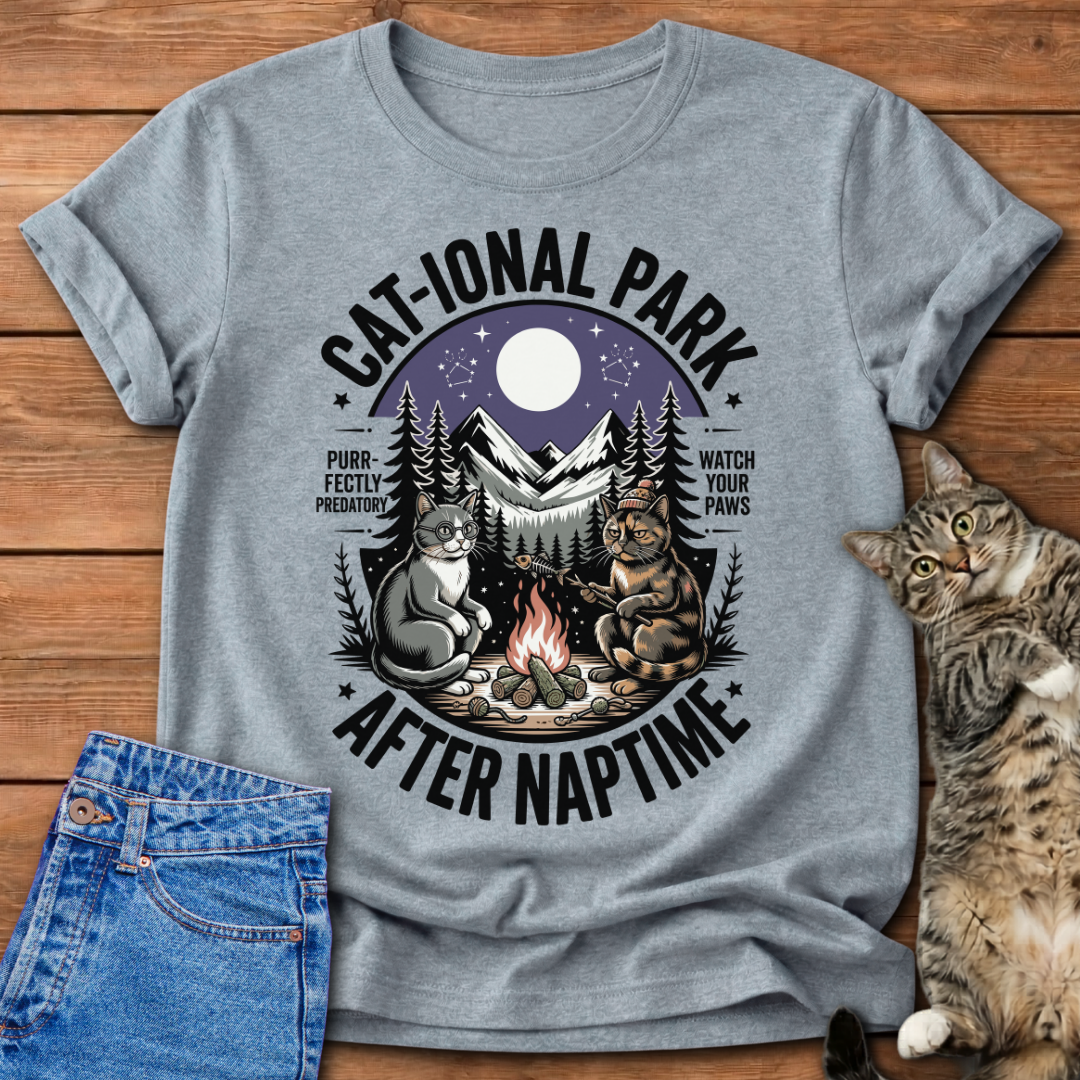 Cat-ional Park After Naptime T-Shirt