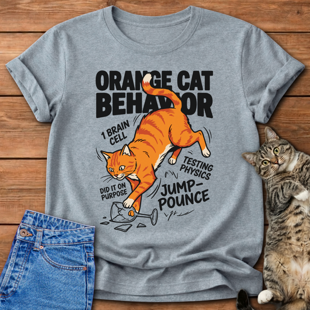 Orange Cat Behavior T-Shirt