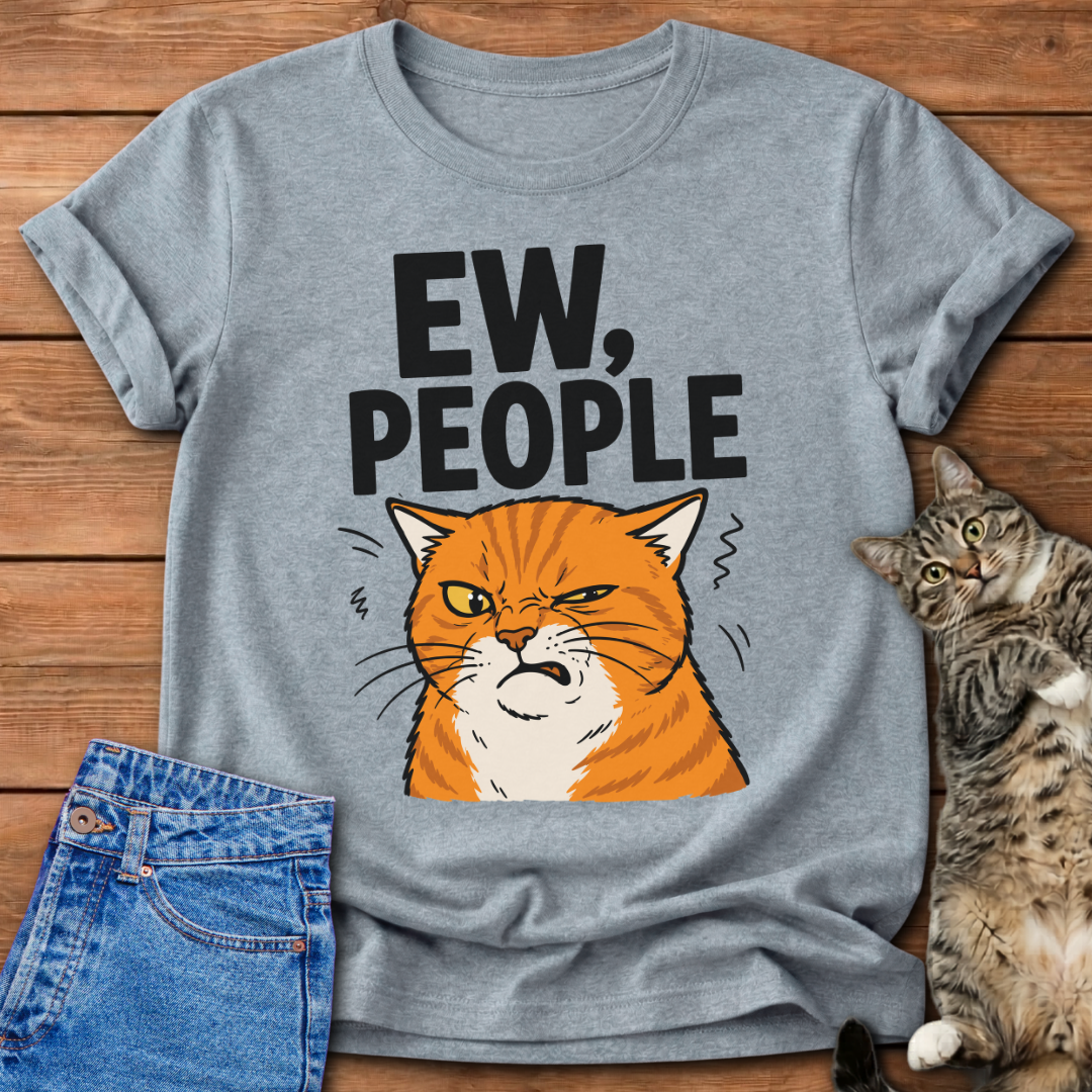 Ew, People Orange Cat T-Shirt