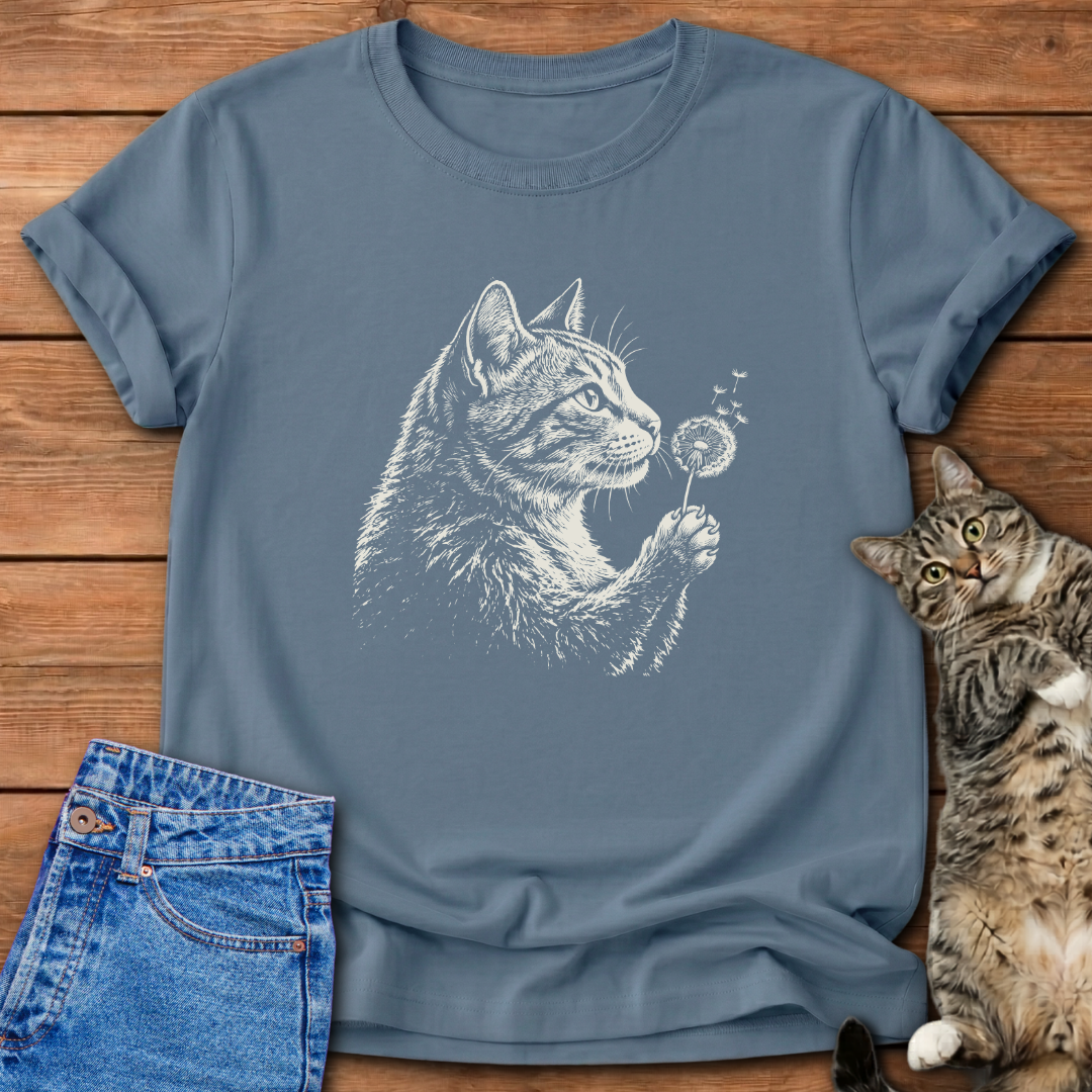 Wish Blow Cat T-Shirt