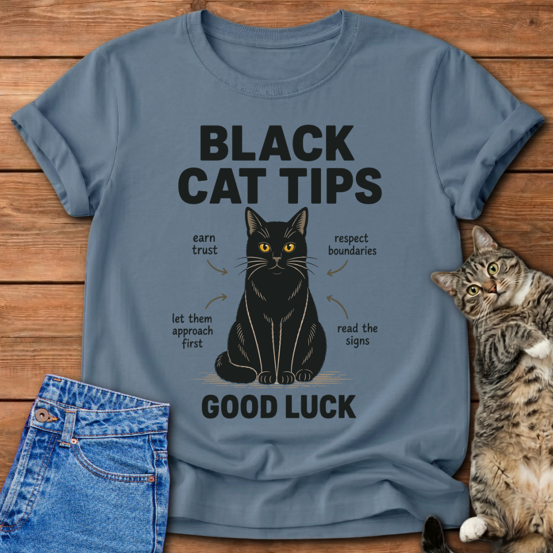 Black Cat Tips T-Shirt