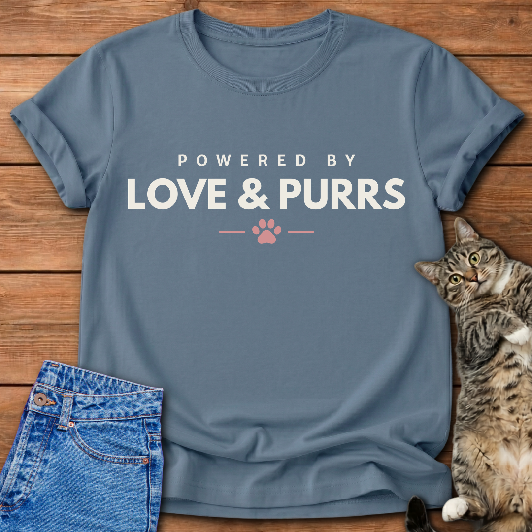 Powered by Purrs T-Shirt