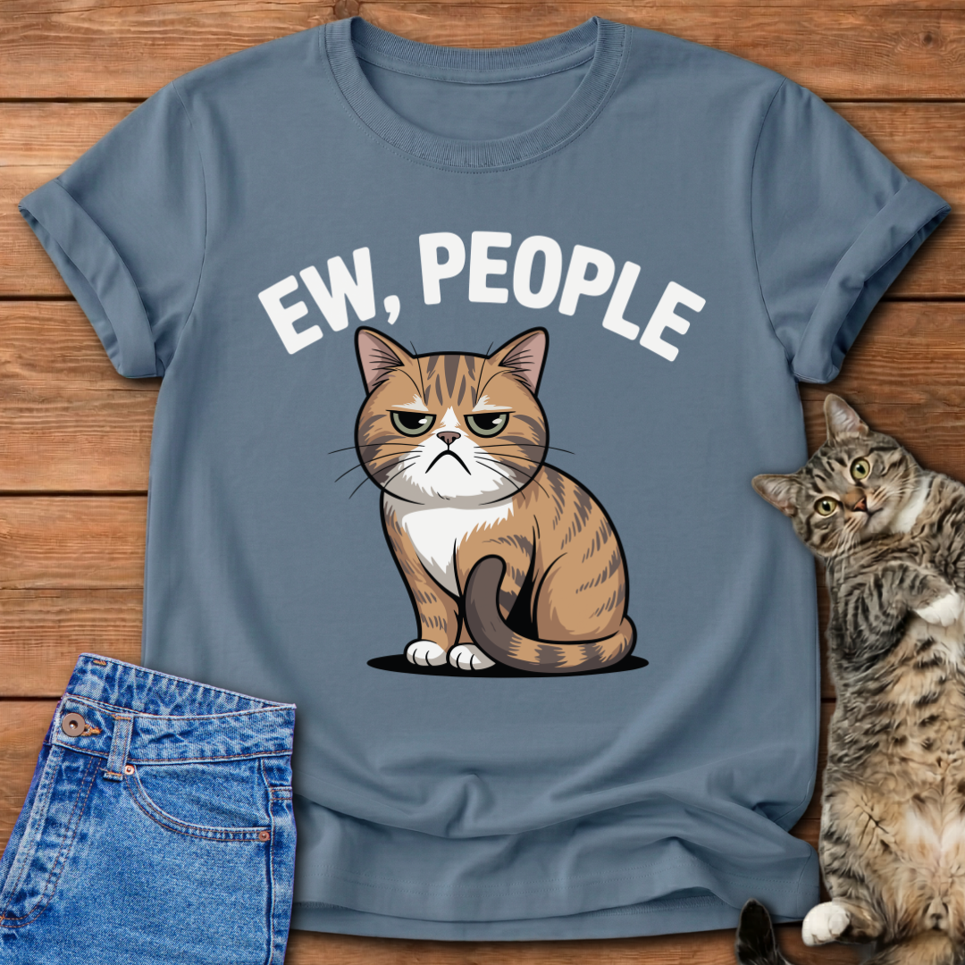 Ew, People — Antisocial Cat T-Shirt