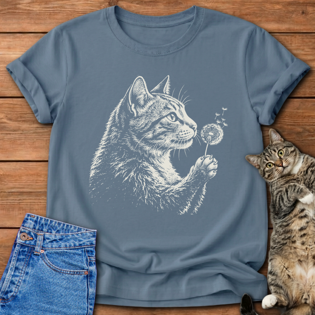 Wish Blow Cat T-Shirt