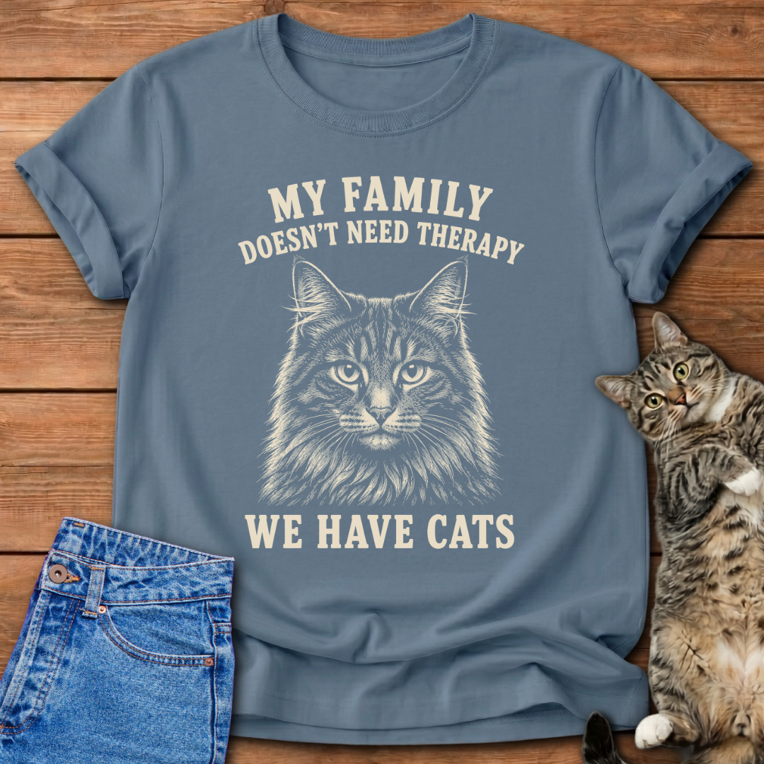 Cats Over Therapy T-Shirt