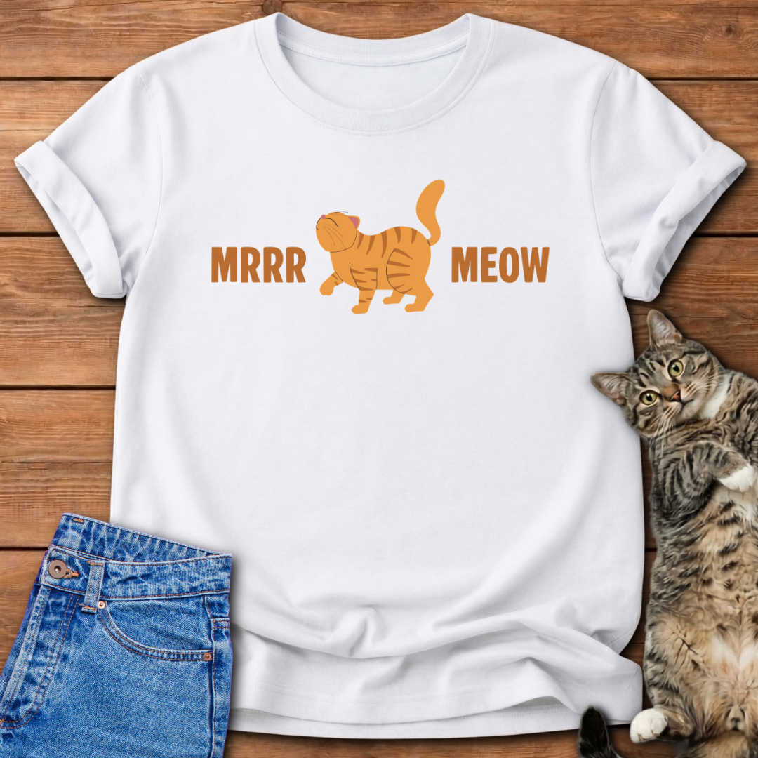Meow Orange Cat T-Shirt