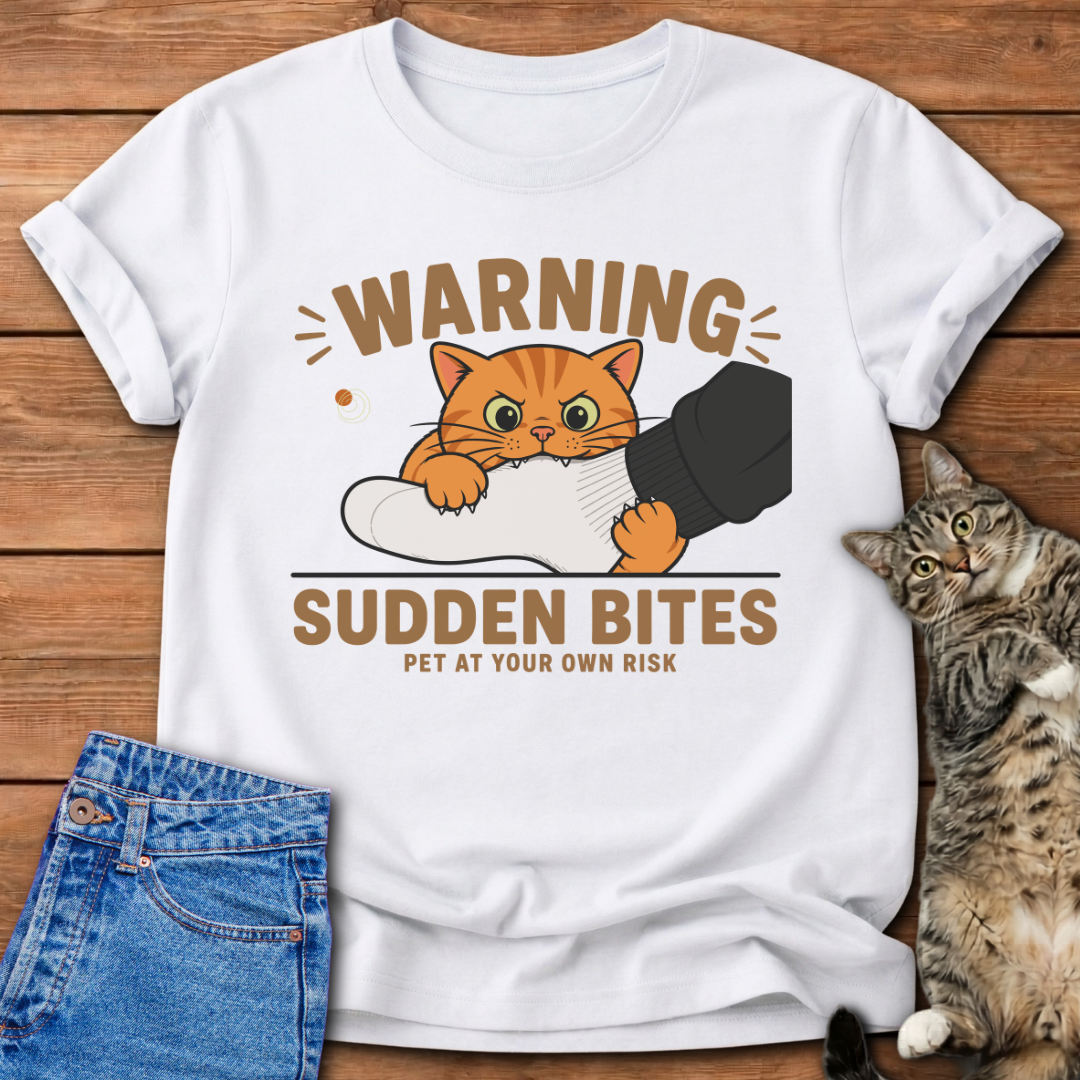 Warning Sudden Bites T-Shirt