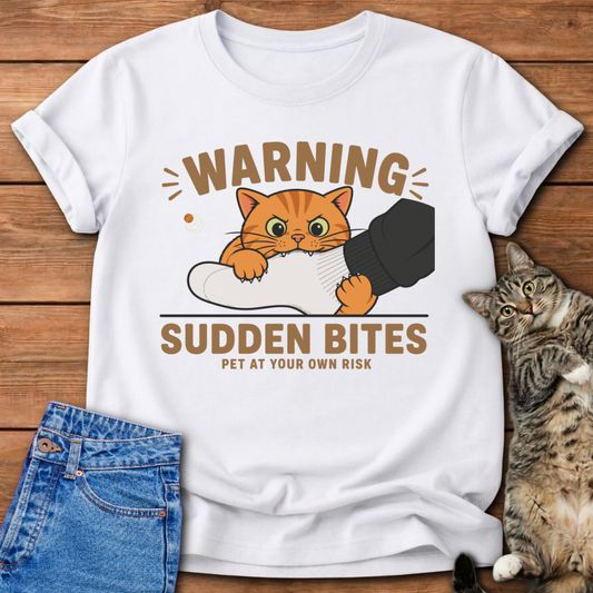 Warning Sudden Bites T-Shirt