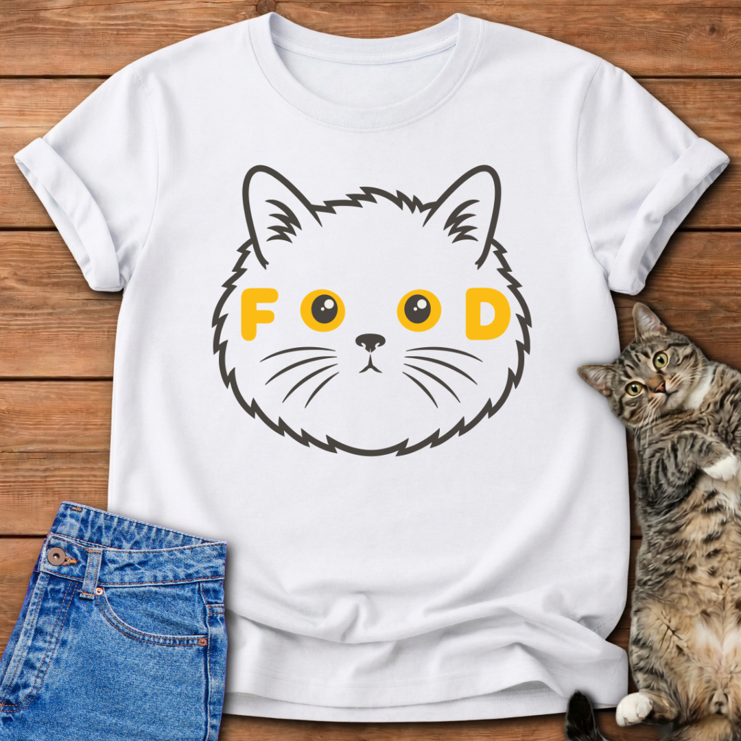 FOOD Black Cat T-Shirt