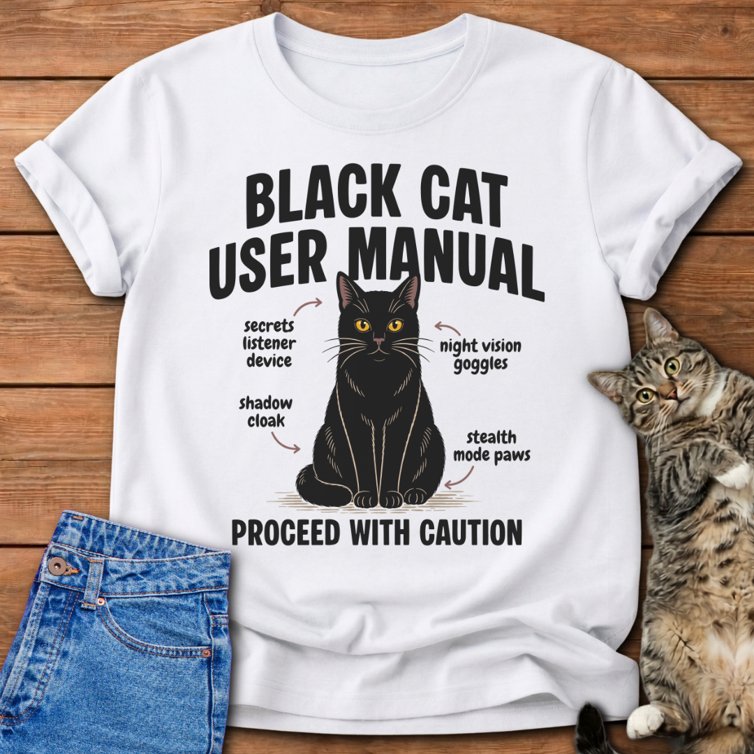 Black Cat Manual T-Shirt